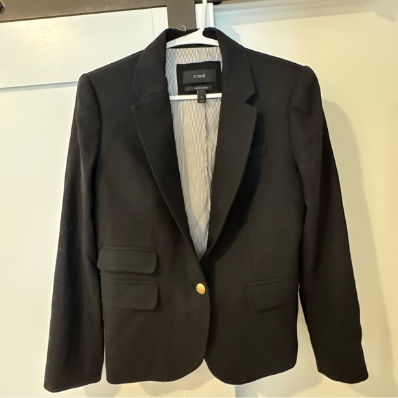 J Crew black blazer size 4 - Picture 1 of 2